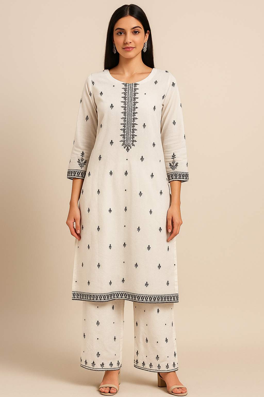2Pc Embroidered Lawn
