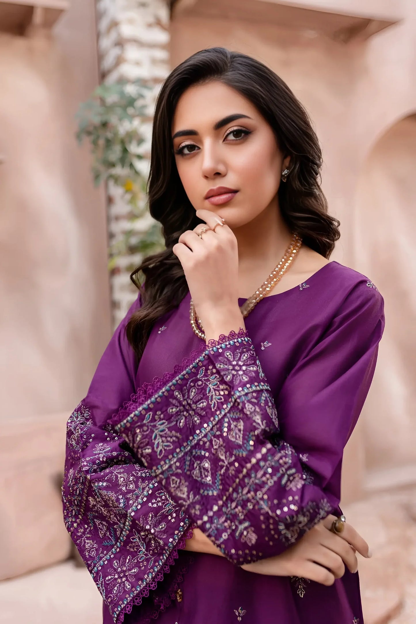 Embroidered 2Pc - Pima Lawn