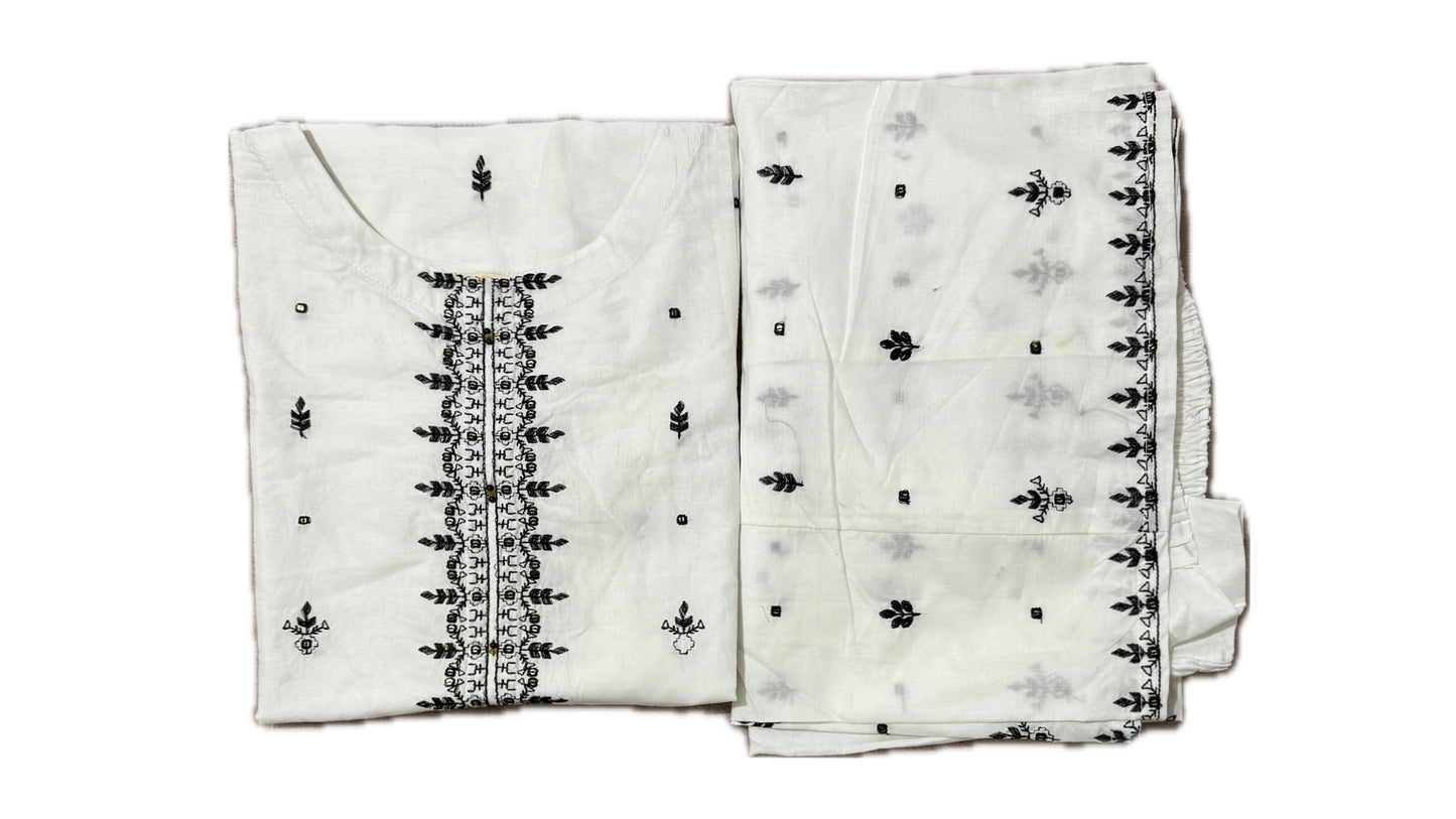 2Pc Embroidered Lawn
